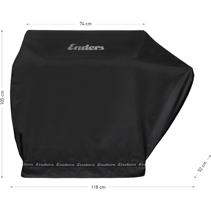 Чохол Enders для газового гриля CHICAGO 4 K та CUBIQ PRO 3 KR TURBO, водонепроникний поліестер, UV-захист, стійкий до розривів, з гумкою, аксесуар #5695