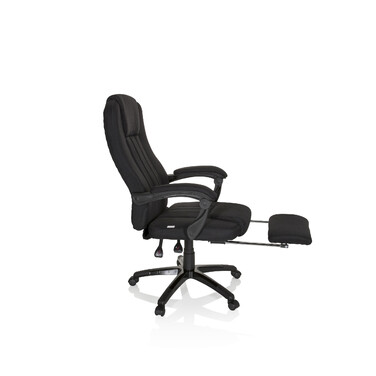 Крісло для керівника RELAX CL190 з підставкою для ніг тканина чорний mybuero