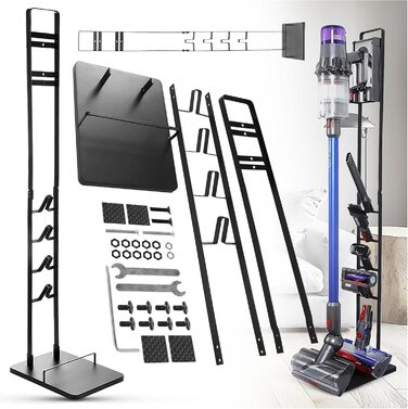 Стійка для пилососа Filterlux для Dyson Gen5, V15s, V15, V12 Slim, V11, V10, V8, V7 – міцний тримач для акумуляторного пилососа, органайзер для аксесуарів, без свердління