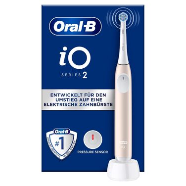 Електрична зубна щітка Oral-B iO Series 2 з магнітною технологією, 3 режими чищення, колір Calm Pink