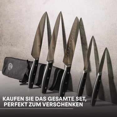 Професійний набір кухонних ножів MasterChef (5 предметів) з сумкою для зберігання, 18 см