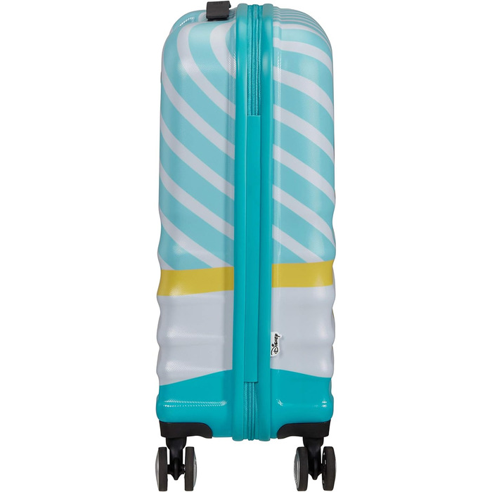 Дитяча валіза American Tourister Wavebreaker Disney Mickey Blue Kiss 55 см 36 л, багатобарвна, жорсткий чемодан на колесах, спінер для дітей