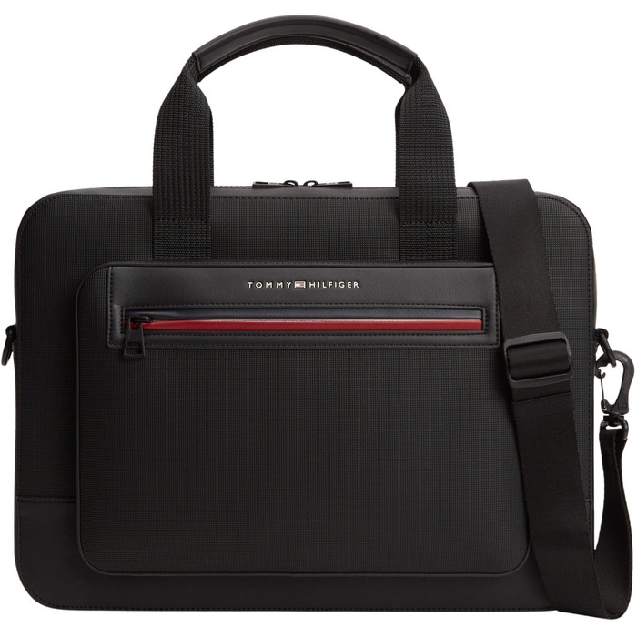 Сумка для ноутбука Tommy Hilfiger Th Foundation Computer Bag BDS, чорна, універсальний розмір