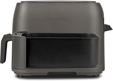 Аерофритюрниця Girmi FG92 Ecofrit Deep XXL 8л, 1700 Вт, цифрова панель керування, 7 програм, антипригарне покриття, матово-сіра