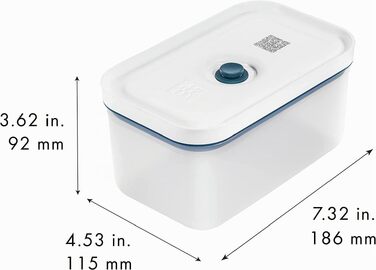 Вакуумний контейнер ZWILLING Fresh & Save (розмір S) з вакуумною кришкою, синій La Mer