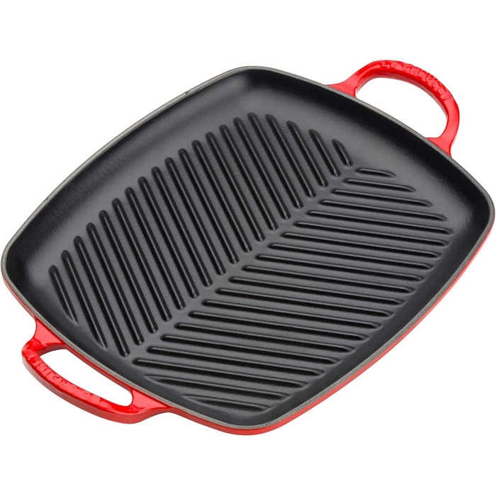 Гриль-пательня Le Creuset Signature прямокутна, чавун, 30 см, Kirschrot (вишневий)