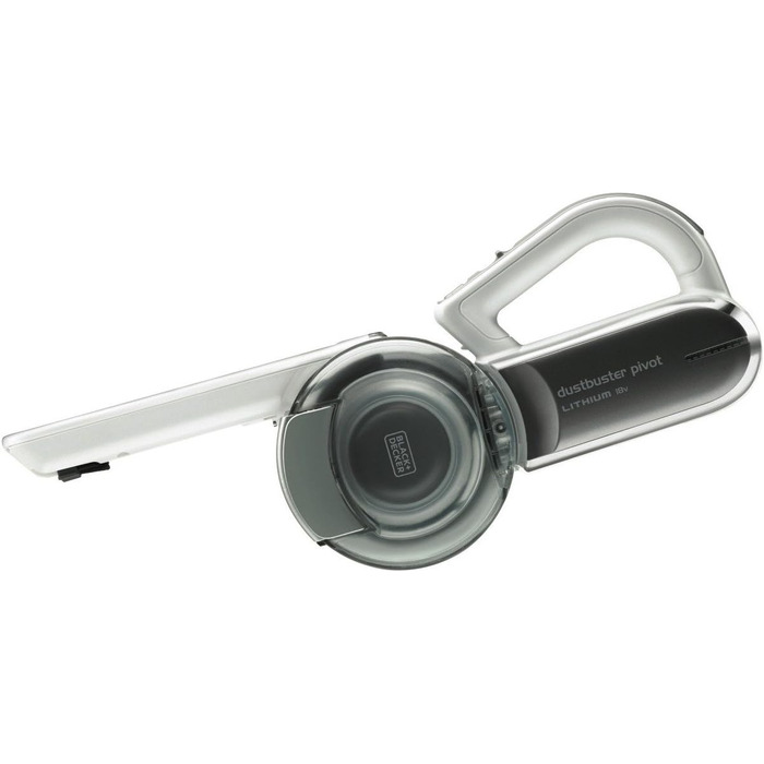 Акумуляторний ручний пилосос BLACK+DECKER Dustbuster Pivot PV1820L 18В, бездротовий, з настінною зарядною станцією, щілинною насадкою та щіткою для меблів