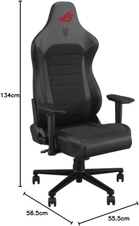 Ігровий крісло ASUS ROG Aethon (чорний, ергономічний, сталевий каркас, підтримка попереку)