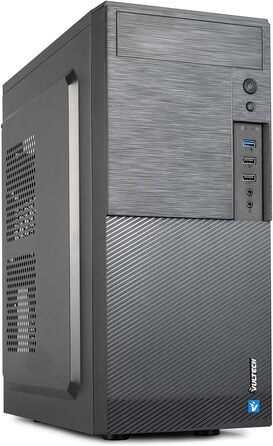 Компактний ATX корпус VulTech VCO-A1699 Rev 2.1, чорний, без блоку живлення, 2x USB 2.0, 1x USB 3.0