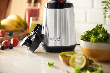 Стаціонарний блендер Russell Hobbs 23472-56 для смузі та коктейлів, 23500 об/хв, чаша 600 мл (BPA-free), нержавіюча сталь