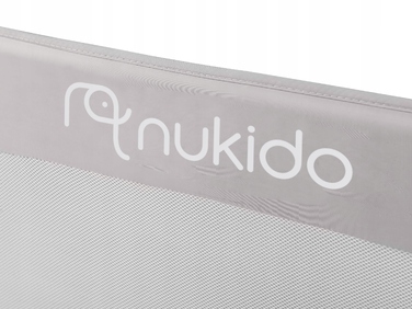 Захисна бічна стінка для ліжка Nukido 722400, 180 x 42 x 35 см, сіра