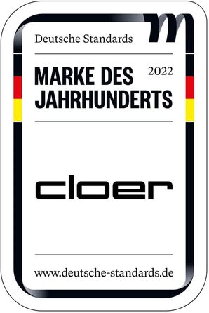 Професійна вафельниця Cloer 2898EF з антипригарним покриттям, гербом Остфрізії, для хрустких вафель-ролів 16 см, 800 Вт, для комерційного використання, індикатор готовності, звуковий сигнал, вимикач