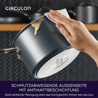Набір посуду Circulon Scratch Defense 5 предметів для індукційних плит, антипригарне покриття, сірий графіт