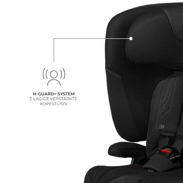 Автокрісло Kinderkraft FIX2GO i-Size 76-150 см (15 міс - 12 років), ISOFIX, Top Tether, SPS+, H-GUARD+, сіре (Black)