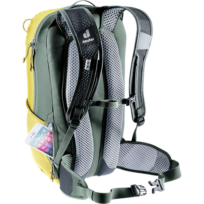 Велорюкзак Deuter Race 16, 16 л, Turmeric-Ivy, для велосипедистів