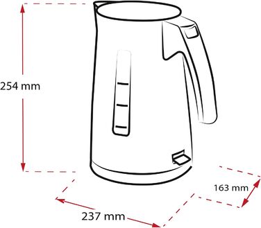 Електрочайник MELITTA Enjoy Aqua 1,7 л 2400 Вт білий/чорний знімний фільтр від накипу