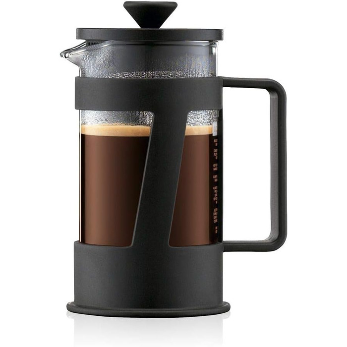 Френч-прес Bodum CREMA 0,35 л з нержавіючим фільтром, чорний