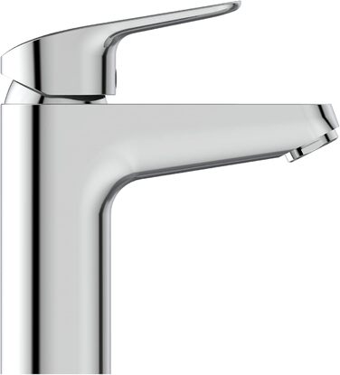 Змішувач настінний Ideal Standard Ceraflex з одним важелем, хром, витяжка 160 мм, регульовані S-з'єднувачі, водозберігаюча картридж CLICK, висота виливу 95 мм (без зливної арматури)