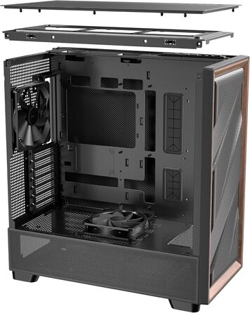 Корпус для ПК Antec GEH Flux SE Midi Tower чорний, для ігрових та офісних систем, вентиляція, роздрібна версія