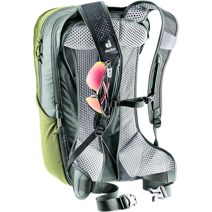 Рюкзак для велосипеда Deuter Race Air 14+3 л, Meadow-ivy, вентиляція спини