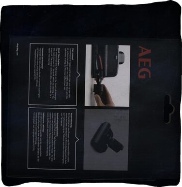 Насадка для прибирання шерсті тварин AEG AZE155 PetPro+ для диванів та автомобіля, глибоке очищення, чорна, сумісна з акумуляторними пилососами AEG 8000