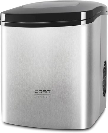 Льодогенератор CASO IceMaster Ecostyle-Design, 12 кг льоду за 24 години, 1,7 л резервуар, автоматичне вимкнення, швидке приготування льоду 6-13 хв