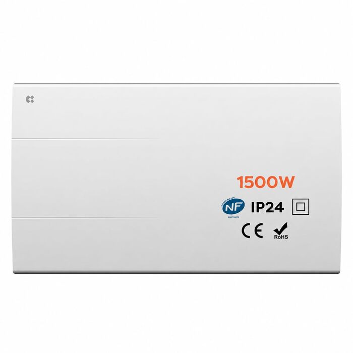 Керамічний смарт-обігрівач Ciarra CBHT15E 1000W, настінна електрична конвекційна система опалення з керуванням через Wi-Fi