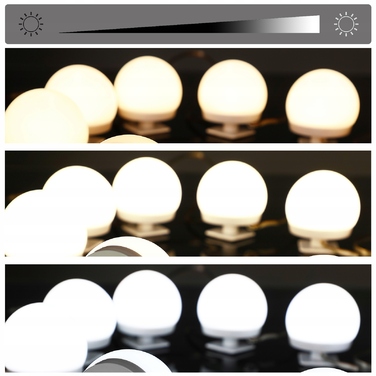 Туалетний столик Casaria, білий МДФ, 108x40x140 см, з LED-підсвіткою