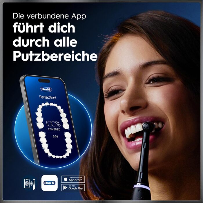 Електрична зубна щітка Oral-B iO Series 10 Cosmic Black, набір з 3 насадками (Probierset)