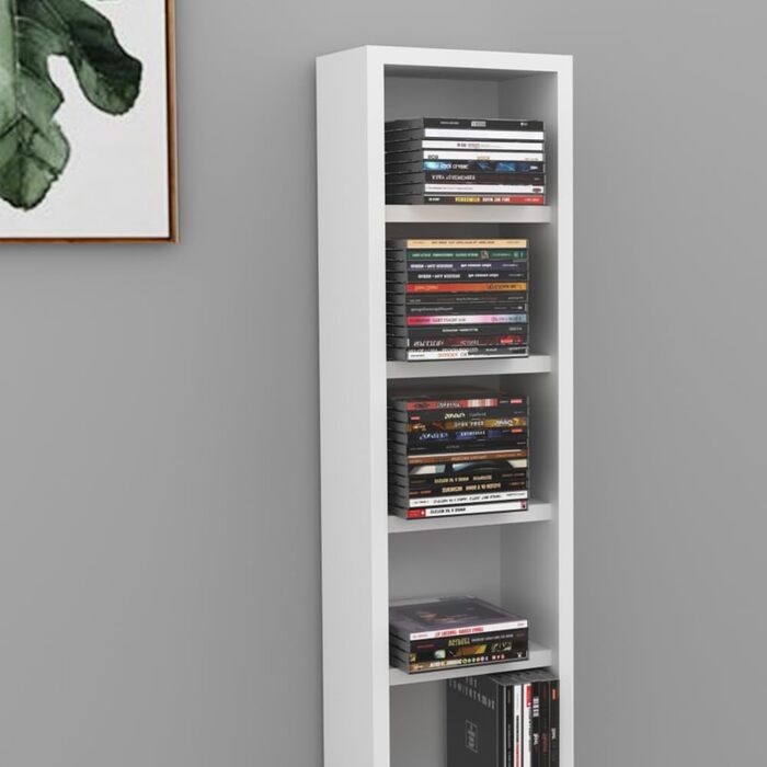 Стелаж для CD Vicco, білий, 21 x 91.8 см, окремий