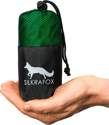 Ультралегкий мікрофібровий спальний мішок Silkrafox для подорожей, літа, хостелів і тропіків