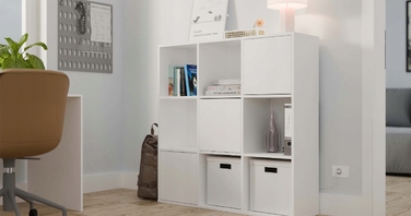Стелаж TopEshop 110,5 см x 110,5 см x 30 см, білий