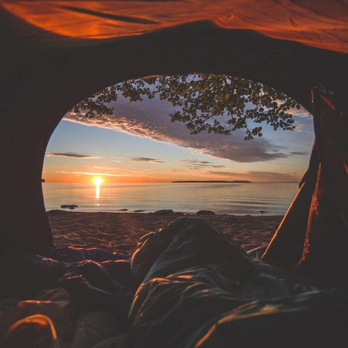 Ультралегкий мікрофібровий спальний мішок Outdoro для подорожей, 230 г, компактний, тонкий, вкладиш (Hüttenschlafsack, Travel Sheet)