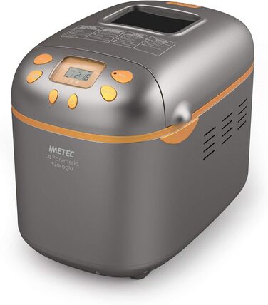 Хлібопічка Imetec La Panetteria +Zeroglu для хліба, чіабати, булочок і кексів з натурального та безглютенового борошна, 20 програм, 2 лопатки, контроль температури, з рецептурником