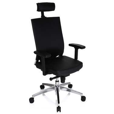 Офісне крісло / Крісло керівника PORTO MAX HIGH Leather Black HJH OFFICE