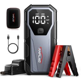 Портативний пусковий пристрій Powerbank для автомобіля, 8000A, 12V, для бензинових та дизельних двигунів, Jump Starter з LED, USB зарядка 3.0 BD40