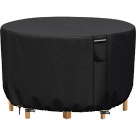 Чохол для садових меблів RICHIE водонепроникний 300x90 см, 600D Oxford PVC, чорний