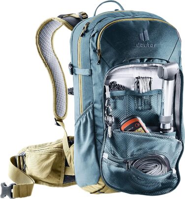 Велосипедний рюкзак Deuter Attack 20 з протектором, 20 л, Atlantic-Desert