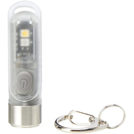 Ліхтарик-брелок Nitecore Tiki GITD, світиться у темряві, прозорий, універсальний розмір