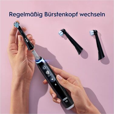 Смінні насадки для електричної зубної щітки Oral-B iO Gentle Care (ніжна чистка), чорні, 6 шт.