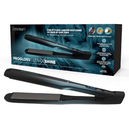 Керамічний випрямляч для волосся REVAMP Progloss Ultra X Shine з іонними пластинами, професійний стайлер для довгого і густого волосся, швидкий нагрів