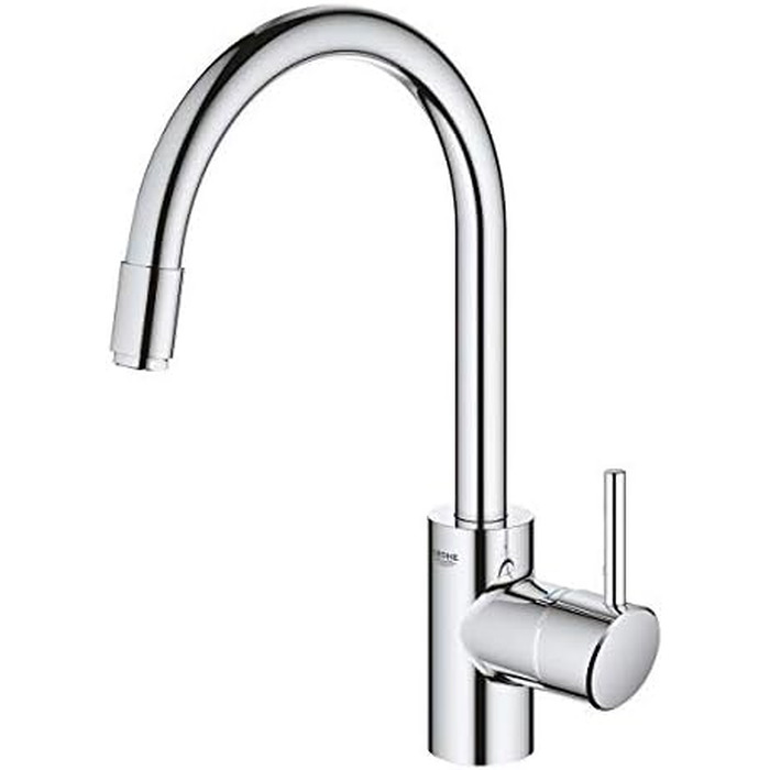 Змішувач кухонний GROHE Concetto з висувним душем, 360° поворотний, хром - 31483002