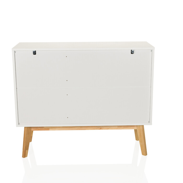 Сервант / комод TAROLO I 97x34x80 см 3 шухляди 2 двері білий hjh LIVING