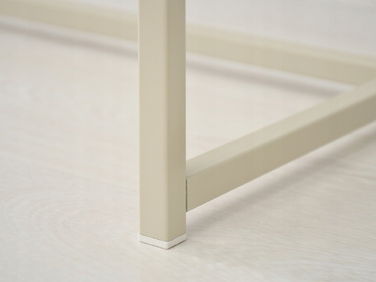 Консольний столик Mebel-Partner, крем матовий, 80 x 76,5 x 28 см