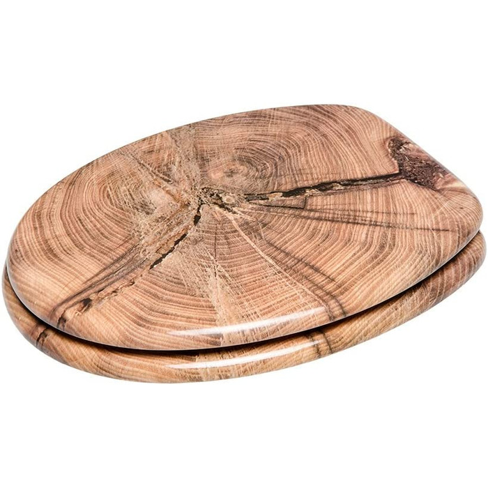 Сидіння для унітазу Sanilo з мікроліфтом Old Tree, міцна кришка, легкий монтаж