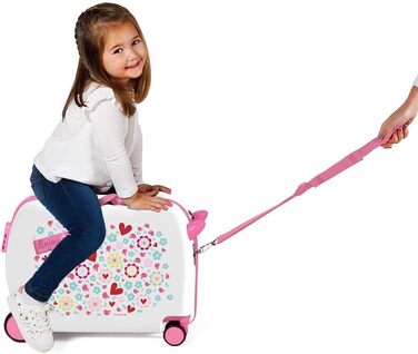 Дитяча валіза Movom Happy Time, жорсткий ABS, 50×38×20 см, комбінований замок, 34 л, 2,1 кг, 4 колеса, ручна поклажа, багато кольорів, для катання, 360°