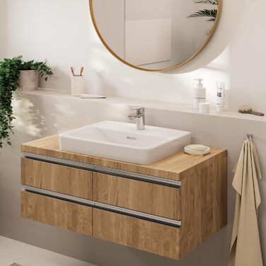Змішувач для ванної кімнати Hansgrohe Vernis Blend без зливу, хром, висота виливу 70 мм, економія води EcoSmart