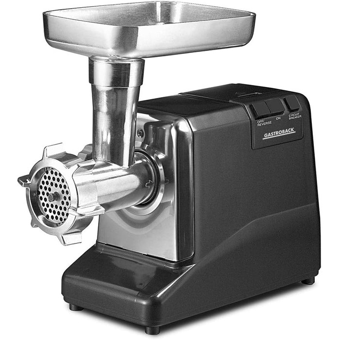 Електрична м’ясорубка Gastroback 41402 Pro, 1000 Вт, алюміній, чорна