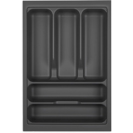 Лоток для столових приладів KÖNIG Oriongrau для шухляд SO-Box, Blum Tandembox, ModernBox, ширина корпусу 300-1200 мм (для 40 см шафи, 319x473 мм)