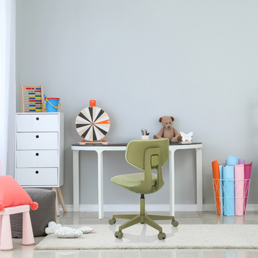Дитячий письмовий стілець / дитяче крісло KID COLORE тканина зелений hjh OFFICE